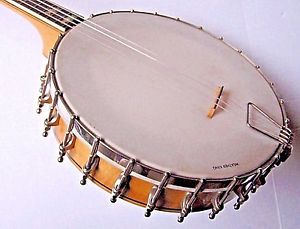 1921 Tenor BACON BANJO Professional FF3 12" 4-String MOP Inlay Great Condition