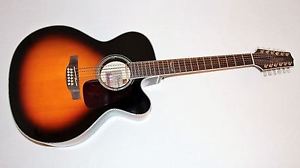 Takamine GJ72CE-12 Jumbo 12-String Acoustic-Electric Guitar w/ Case