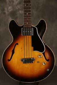 original 1966 Gibson EB-2 hollowbody Bass SUNBURST