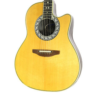 Used 1985 Ovation 1767 Legend Natural Acoustic Electric Guitar