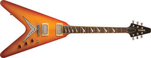Hamer VECF-HB Vector Flame Top V-shape Electric Guitar NEW