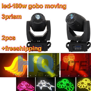 dmx led 180w Spot Moving Head Light 2Gobo Wheel/FOCUS/3 prism effect Stage Light