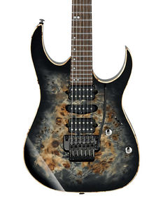 Ibanez RG1070PBZ-CKB Premium Guitarra Eléctrica, Carbón Negro Estallido