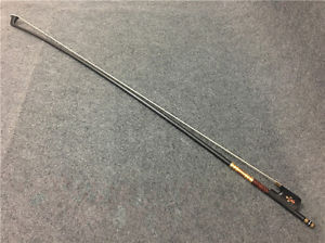 1PC Carbon fiber fiddlestick. Red filament winding. Carved mosaic.Viola bow#420