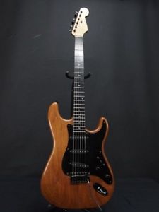 K.Nyui Custom Guitars Walnut Stratocaster Used Guitar Free Shipping #tg121