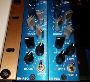 A Design EM-PEQ 500 series pultec style EQ mix bus drum bus kick and bass Unit 2