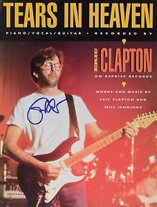 Eric Clapton Autographed Tears In Heaven Sheet Music Magazine PSA/DNA LOA
