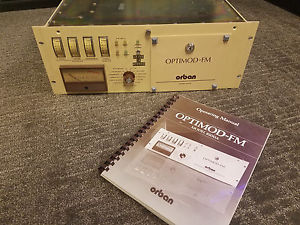 Orban Model 8100A Optimod FM Radio Broadcast Audio Processor w/Manual!