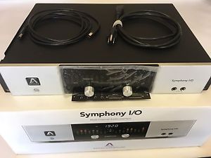 Apogee symphony I/O 16 analog ins & outs/ adat/spdif/aes with 2 cards installed