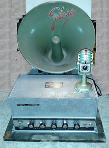 AMPLIFICATORE  VALVOLE, microfono e altoparlante GELOSO vintage anni '50