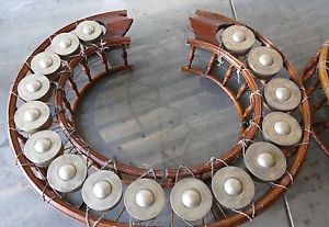 THAI GONG CIRCLES - Kong Yong Wai - a matched pair of perfectly tuned gongs