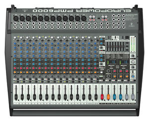 Behringer Europower PMP6000 20-channel 1600W Powered Mixer  NEW!
