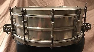 Vintage Ludwig 20s 5.5x14" Super Ludwig NOB Heavy 2pc Brass!