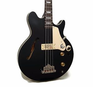 Epiphone Jack Casady Signature Semi-Hollowbody Electric Bass - Ebony - MIK