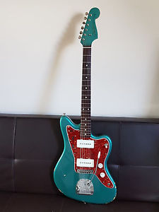 fender japan jazzmaster with upgraded pickups - ocean turquoise