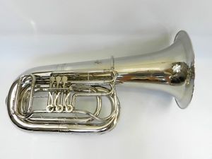 Tuba Bb MEISTER FRANZ KAISER - nickiel, hard case (159)