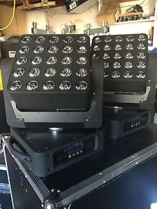 2x 25X12W CREE RGBW 4in1 LED's 5x5 Matrix Beam Moving Head Chauvet Elation