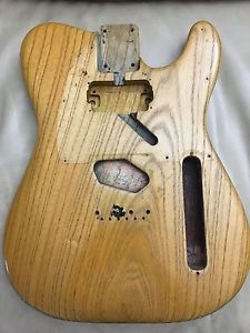 Vintage Fender Telecaster Esquire Body 1957 Stripped One Piece Ash