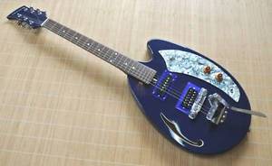 TEISCO MQ-56 Reissue Navy Blue Bizarre Repair E-Guitar Free Shipping