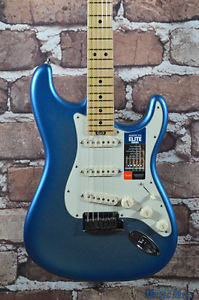 New Fender American Elite Stratocaster Sky Burst Metallic Electric Guitar MN