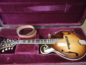 Late 70s Aria Pro II Japan PM750 F style Mandolin and case