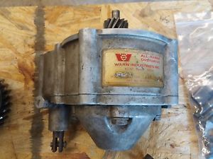 Warn over drive removed from a cj3 jeep.