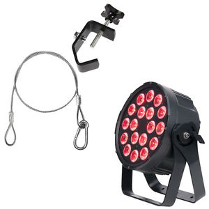 Elation Lighting SIXPAR 300IP 18 x 12W 6-in-1 Par w/ Safety Cable & Truss Clamp
