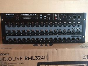 PreSonus StudioLive RML32AI 32-Channel Rack-Mount Digital Mixer w/ 32 Preamps