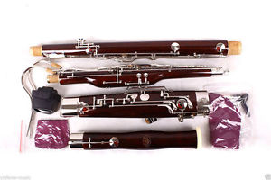 New 26key Bassoon C tone maple body nickel plated keys+ Draw bar case #B20