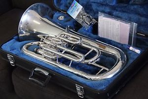 Yamaha YEP321 Euphonium Horn YEP 321 SILVER Baritone w Mouthpiece Ready to Ship