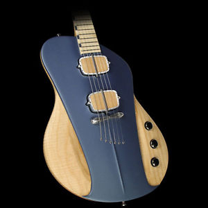 Sauvage Guitars One-Piece Master III Electric Guitar Natural and Aquamarine Blue