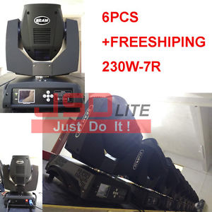 6pcs 7R beam moving head light 7R sharpy Light club stage light DJ light