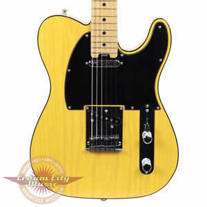 Used Fender American Elite Telecaster Tele Butterscotch Blonde Noiseless Pickups