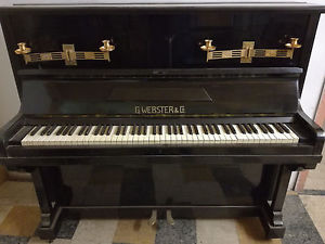 PIANOFORTE VERTICALE 1,30 mt. G.WEBSTER & C. NERO