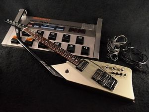 Roland G-707 GR-700 Electric Guitar 1980's Synthesizer Japan Vintage Silver w/HC
