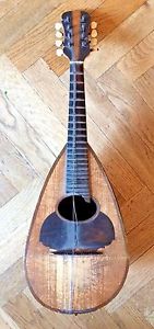Mandolin Giovanni De Santis, ROMA 1879 Pre Embergher school mandolino antico old
