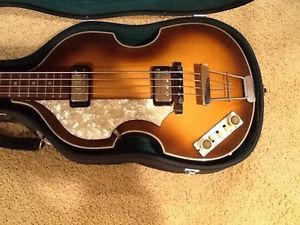 Hofner Never Played  Reissue Left Handed Hofner Beatles Bass Collector Owned It