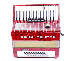 WELTMEISTER Toccata Akkordeon 30 Tasten 60 Bässe Handharmonika Ziehharmonika ROT