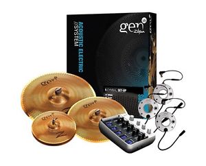 Zildjian G16BS2DS Gen16 Buffed Bronze 3 Cymbal Set with Processor