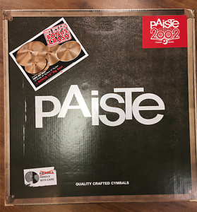 Paiste 2002 Big Beat Cymbal Set 15” 20” 24” With FREE 18”