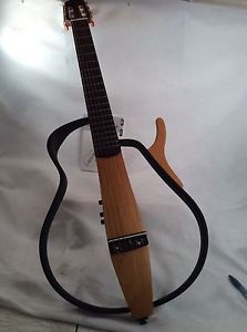 Yamaha SL G 100N Silent Guitar Gig Bag, head phones,Nylon String, Natural rare
