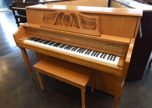Yamaha M500F console upright piano oak Los Angeles 317997