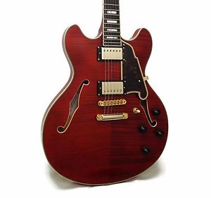 D'Angelico EX-DC Excel Series Semi-Hollowbody Electric Guitar w/ Case - Cherry
