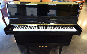 Hoffman console upright piano ebony Los Angeles G04237