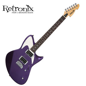 Retronix R800 Tremolo Purple HH Unique Design Electric Guitar Made in Korea