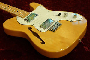 Used Fender Japan TN72-75 Natural THINLINE made in Fujigen Electric Guitar