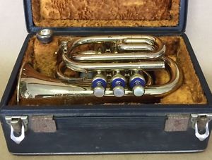 Amati Kraslice Small Brass Trumpet Made In Czechoslovakia