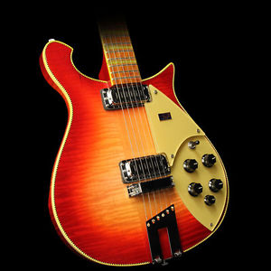 Used 2007 Rickenbacker 660/6 Electric Guitar Amber Fireglo
