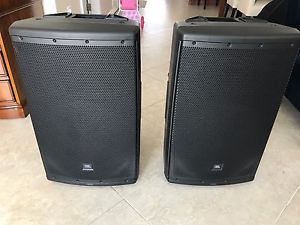 2 JBL EON 615 Speakers and 2 JBL Speaker Bags