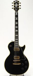 Gibson USA Les Paul Custom Ebony w/hard case Free shipping From JAPAN #U1187